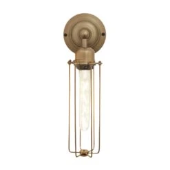 Orlando Cylinder Wall Light - 3 Inch - Brass