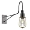 Long Arm Wire Cage Wall Light – 4 Inch – Brass -Lumi Home Shop 4 Inch WallLight Brass Industville Lighting WireCage PewterHolder LongArm LA WCWL4 B PH