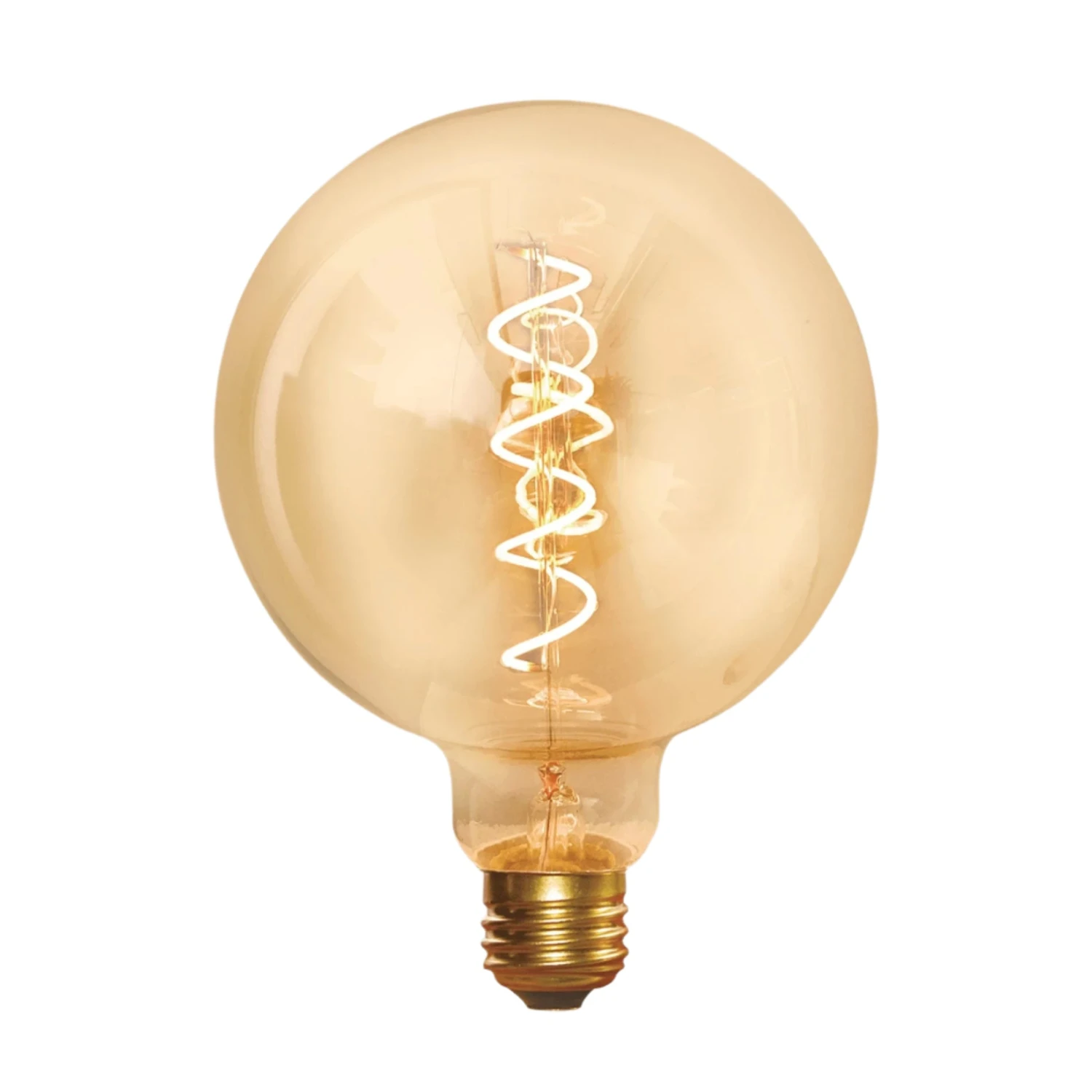 Vintage LED Spiral Edison Bulb - 5W E27 Globe G125 3 Vintage LED Spiral Edison Bulb - 5W E27 Globe G125