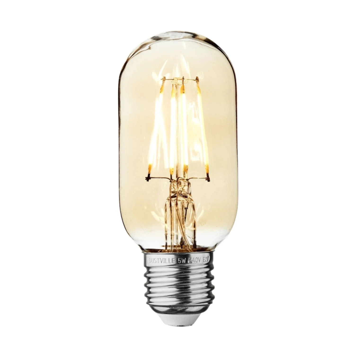 Vintage LED Edison Bulb Old Filament Lamp - 5W E27 Tube T45 3 Vintage LED Edison Bulb Old Filament Lamp - 5W E27 Tube T45