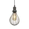 Brooklyn Balloon Cage Pendant - 6 Inch - Pewter 1 Brooklyn Balloon Cage Pendant - 6 Inch - Pewter -Lumi Home Shop 6 Inch Pendant Pewter Industville Lighting Balloon PewterHolder Brooklyn BR BCP6 P PH