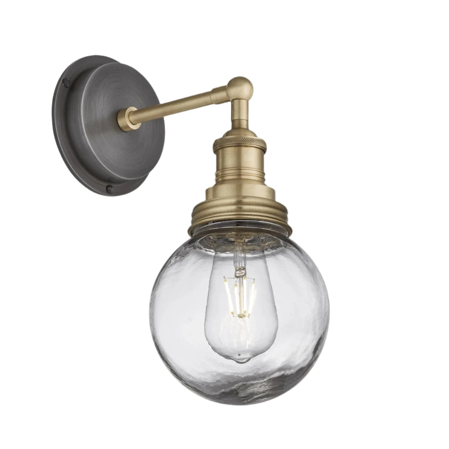 Brooklyn Outdoor & Bathroom Globe Wall Light - Brass 4 Brooklyn Outdoor & Bathroom Globe Wall Light - Brass - Image 2