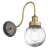 Swan Neck Outdoor & Bathroom Wall Light - Brass - Globe Glass 1 Swan Neck Outdoor & Bathroom Wall Light - Brass - Globe Glass -Lumi Home Shop 6 Inch WallLight Brass Industville Lighting GlobeGlass BrassHolder SwanNeck IP65 SN IP65 WL B GLG
