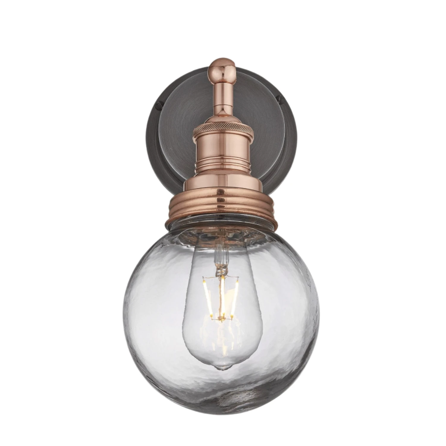 Brooklyn Outdoor & Bathroom Globe Wall Light - Copper 4 Brooklyn Outdoor & Bathroom Globe Wall Light - Copper - Image 2