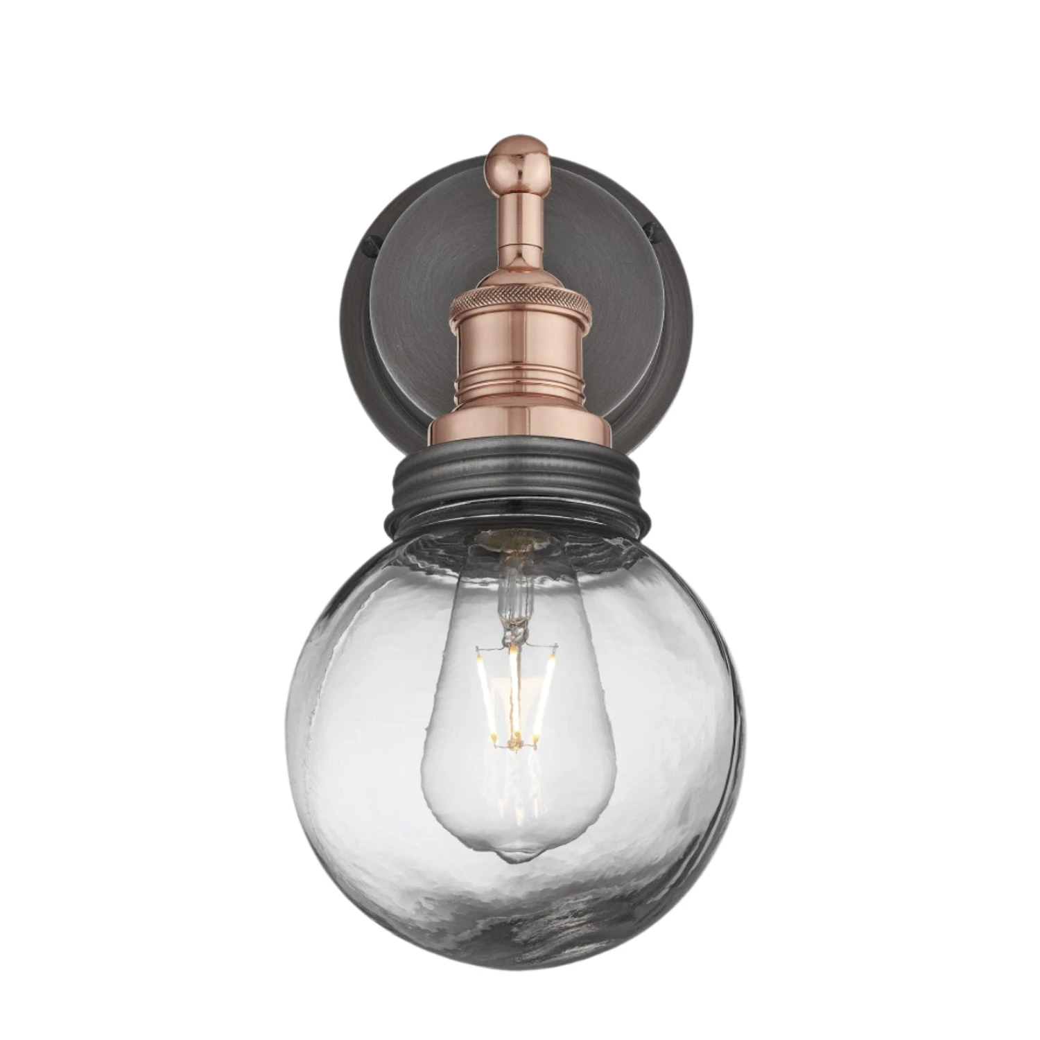 Brooklyn Outdoor & Bathroom Globe Wall Light - Copper 3 Brooklyn Outdoor & Bathroom Globe Wall Light - Copper