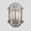 Bulkhead Outdoor & Bathroom Oval Light - 6 Inch - Gunmetal 2 Bulkhead Outdoor & Bathroom Oval Light - 6 Inch - Gunmetal -Lumi Home Shop 6 Inch WallLight Gunmetal Industville Lighting Oval SideWiring RibbedGlass Bulkhead BK IP65 OWL6 GN SW RB