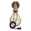 Brooklyn Balloon Cage Wall Light - 6 Inch - Pewter - With Plug 1 Brooklyn Balloon Cage Wall Light - 6 Inch - Pewter - With Plug -Lumi Home Shop 6 Inch WallLight Pewter Industville Lighting Balloon BrassHolder WithPlug Brooklyn BR BCWL6 P BH FLWP