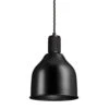 Knurled Cone Pendant Light - 7 Inch - Black -Lumi Home Shop 7 Inch Pendant Black Industville Lighting Cone BlackHolder Knurled KN CP7 BK BKH