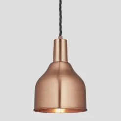Sleek Cone Pendant - 7 Inch - Copper -Lumi Home Shop 7 Inch Pendant Copper Industville Lighting Cone CopperHolder Sleek SL CP7 C CH