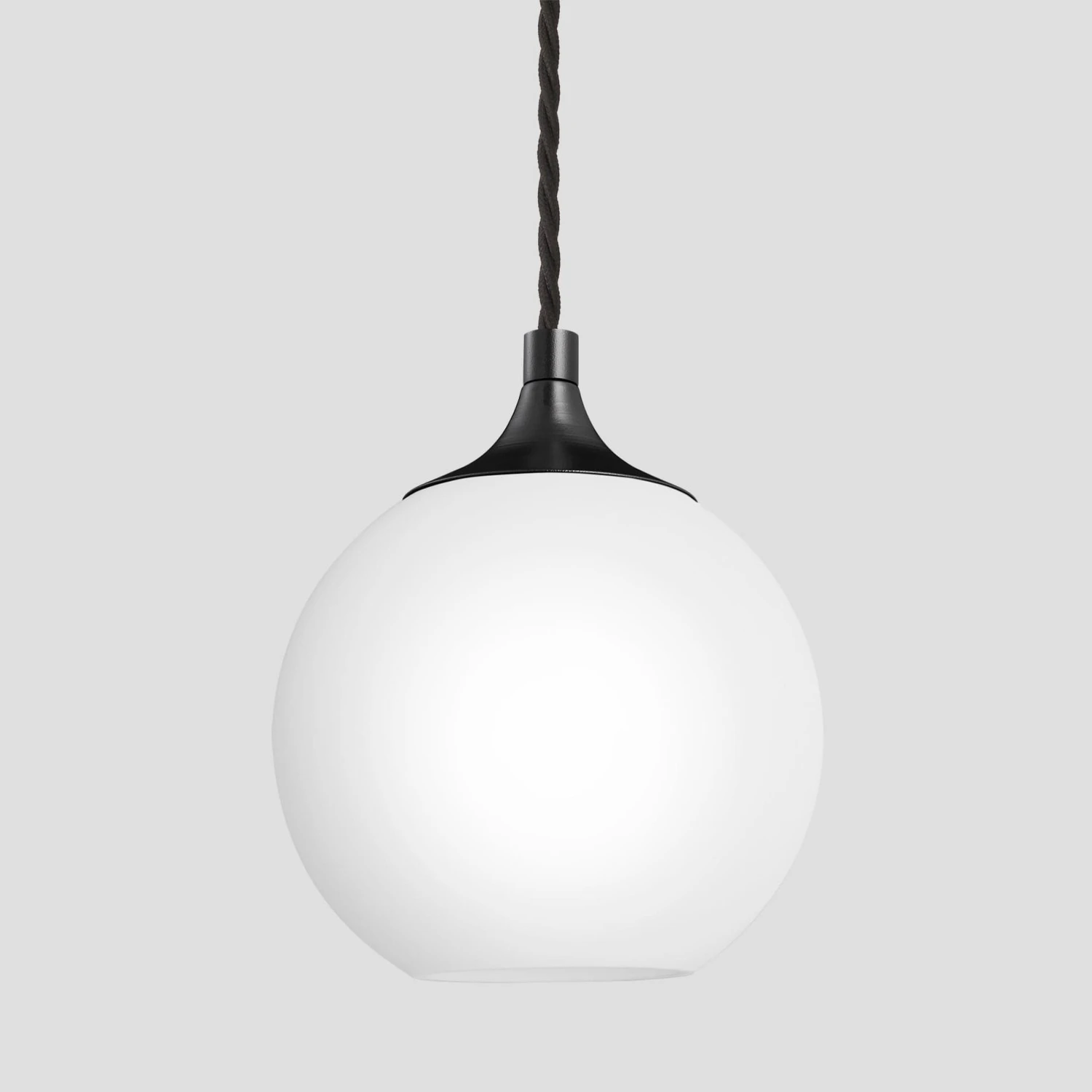 Chelsea Opal Glass Globe Pendant Light - 7 Inch - White 6 Chelsea Opal Glass Globe Pendant Light - 7 Inch - White - Image 4