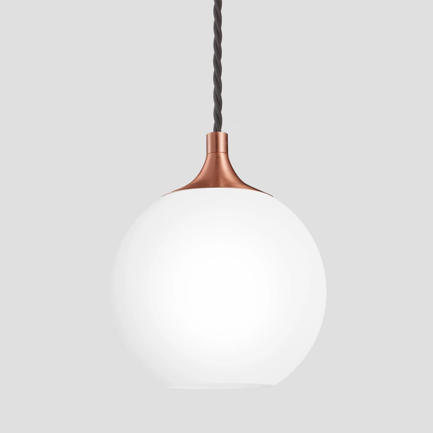 Chelsea Opal Glass Globe Pendant Light - 7 Inch - White 4 Chelsea Opal Glass Globe Pendant Light - 7 Inch - White - Image 2