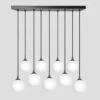 Chelsea Opal Glass Globe 9 Wire Cluster Lights - 7 Inch - White -Lumi Home Shop 7 Inch Pendant OpalGlass Industville Lighting Globe PewterHolder Chlesea CH OGL GL7 9WCL W PH