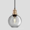 Brooklyn Tinted Glass Globe Pendant - 7 Inch - Smoke Grey 1 Brooklyn Tinted Glass Globe Pendant - 7 Inch - Smoke Grey -Lumi Home Shop 7 Inch Pendant Tinted Glass Smoke Grey Globe Brass Brooklyn BR TGL GLP7 SG BH Lit