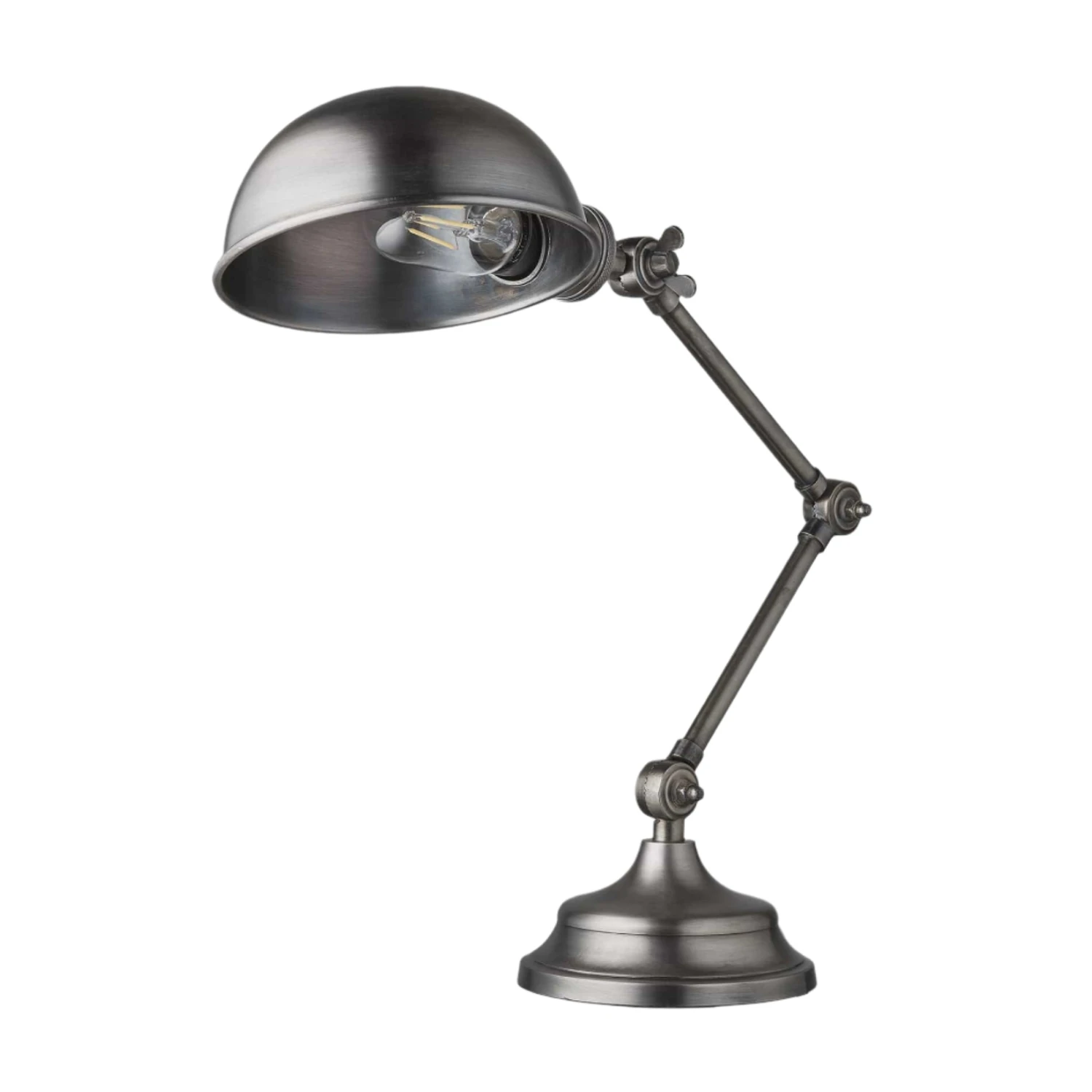 Brooklyn Pharmacy Adjustable Dome Table Lamp - 7 Inch - Gunmetal 4 Brooklyn Pharmacy Adjustable Dome Table Lamp - 7 Inch - Gunmetal - Image 2