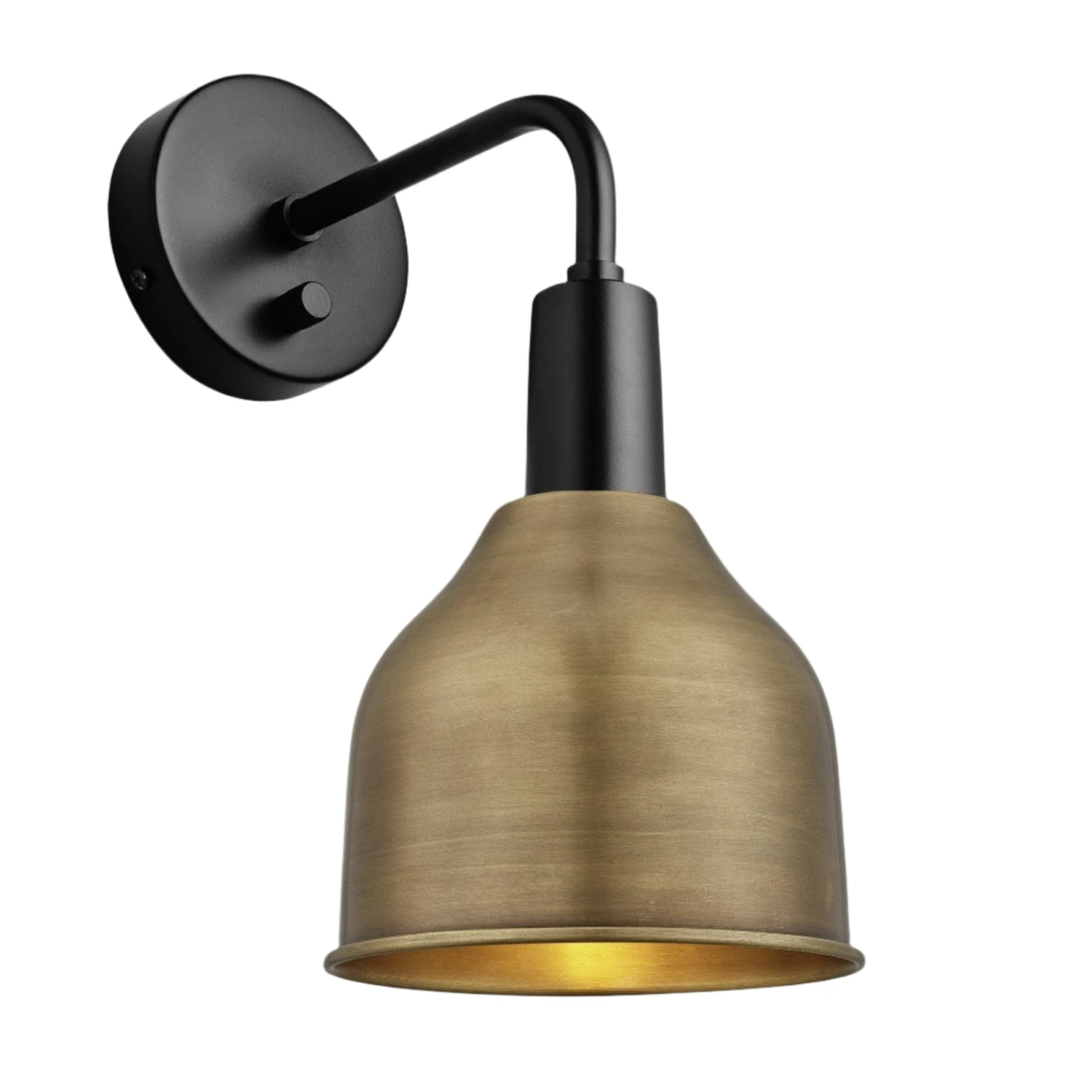 Sleek Cone Wall Light - 7 Inch - Brass - Image 4