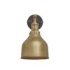 Brooklyn Cone Wall Light - 7 Inch - Brass -Lumi Home Shop 7 Inch WallLight Brass Industville Lighting Cone BrassHolder Brooklyn BR CWL7 B BH Lit