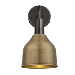 Sleek Cone Wall Light - 7 Inch - Brass