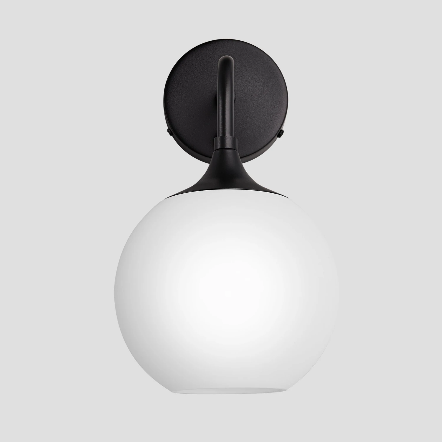 Chelsea Opal Glass Globe Wall Light - 7 Inch - White 3 Chelsea Opal Glass Globe Wall Light - 7 Inch - White