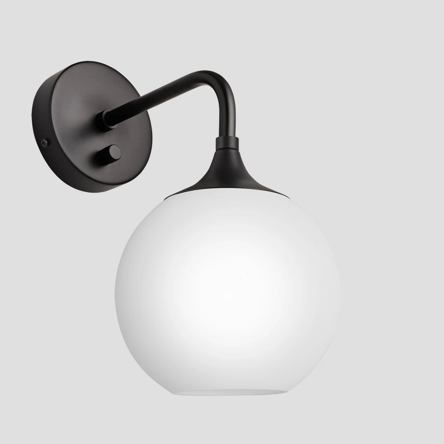 Chelsea Opal Glass Globe Wall Light - 7 Inch - White 4 Chelsea Opal Glass Globe Wall Light - 7 Inch - White - Image 2