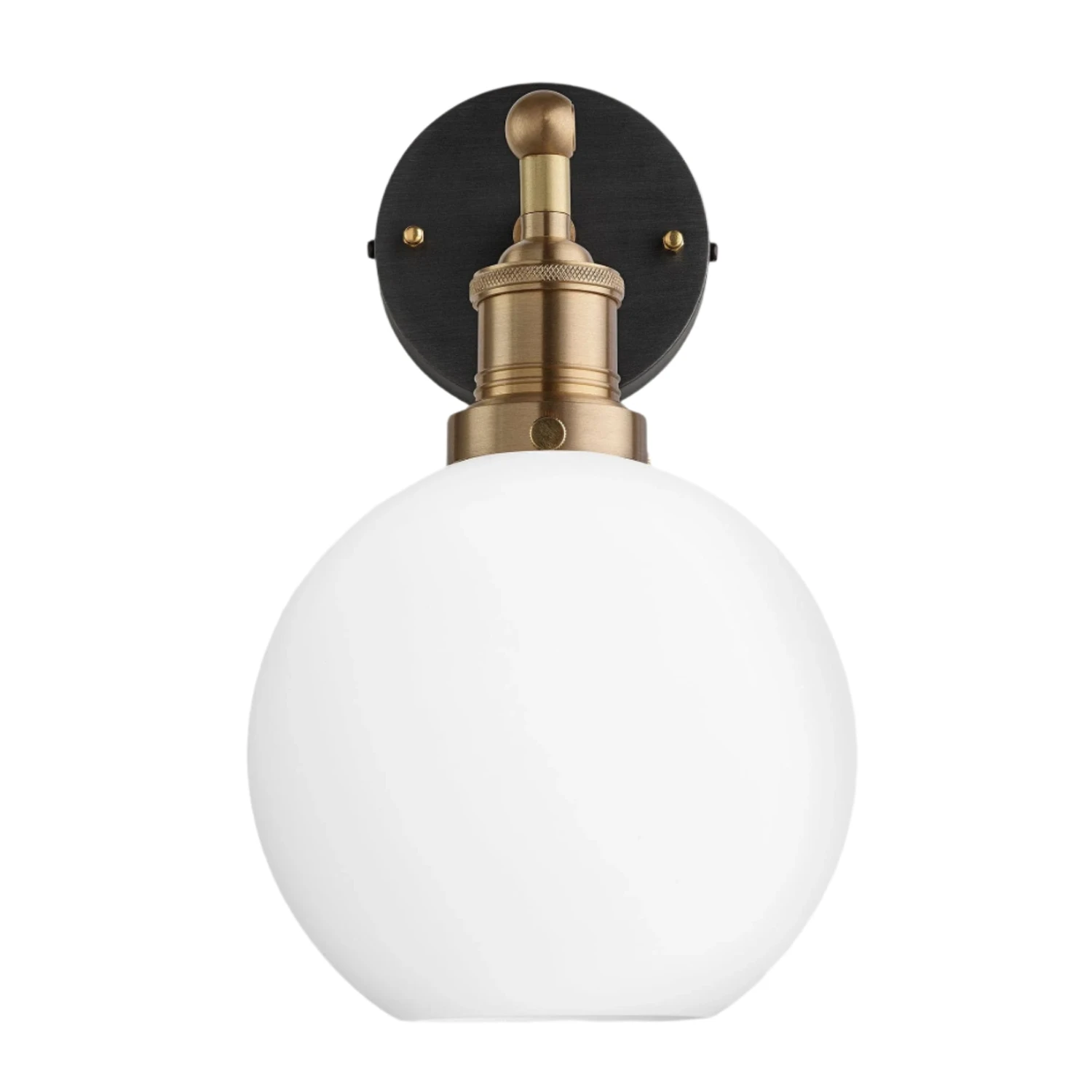 Brooklyn Opal Glass Globe Wall Light - 7 Inch 5 Brooklyn Opal Glass Globe Wall Light - 7 Inch - Image 3