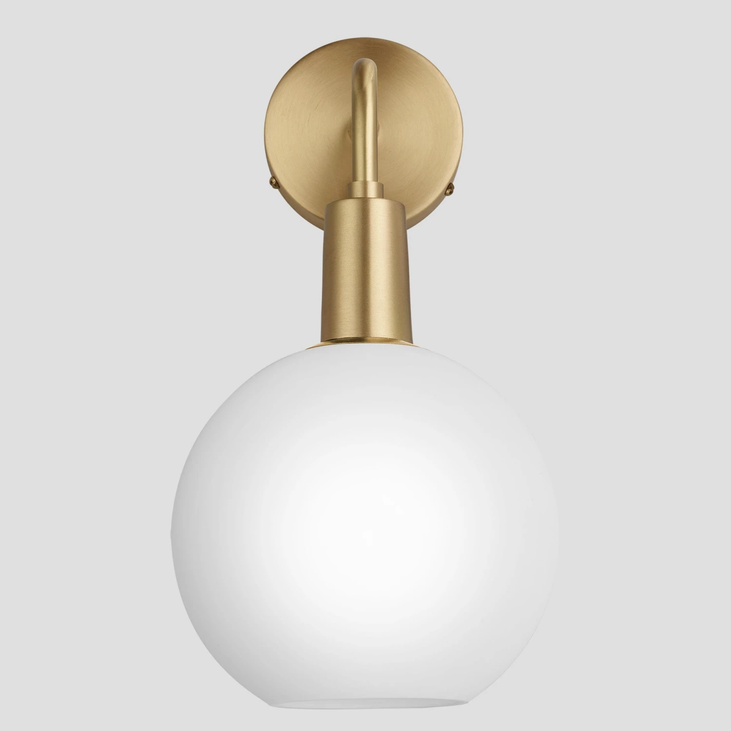 Sleek Opal Glass Globe Wall Light - 7 Inch 5 Sleek Opal Glass Globe Wall Light - 7 Inch - Image 3