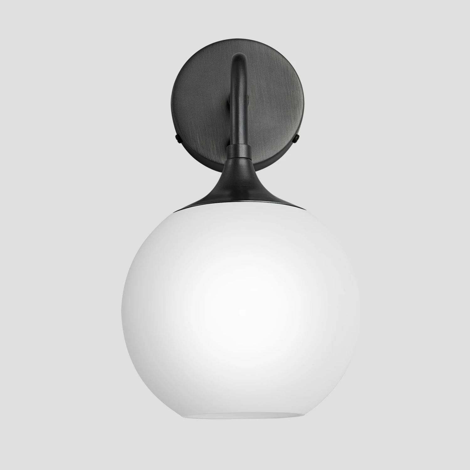 Chelsea Opal Glass Globe Wall Light - 7 Inch - White 6 Chelsea Opal Glass Globe Wall Light - 7 Inch - White - Image 4