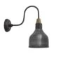 Swan Neck Cone Wall Light - 7 Inch - Pewter 2 Swan Neck Cone Wall Light - 7 Inch - Pewter -Lumi Home Shop 7 Inch WallLight Pewter Industville Lighting Cone PewterHolder SwanNeck SN CWL7 P PH