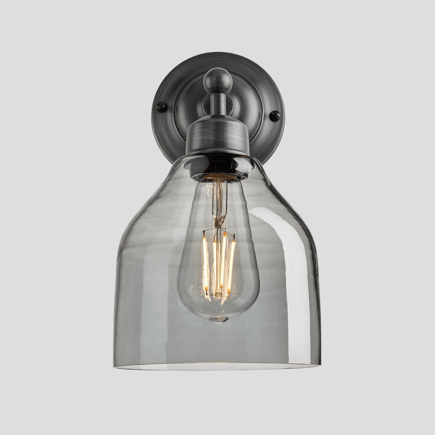 Orlando Tinted Glass Cone Wall Light - 6 Inch - Smoke Grey 3 Orlando Tinted Glass Cone Wall Light - 6 Inch - Smoke Grey