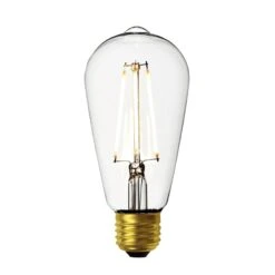 Vintage LED Edison Bulb Old Filament Lamp - 7W E27 Pear ST64