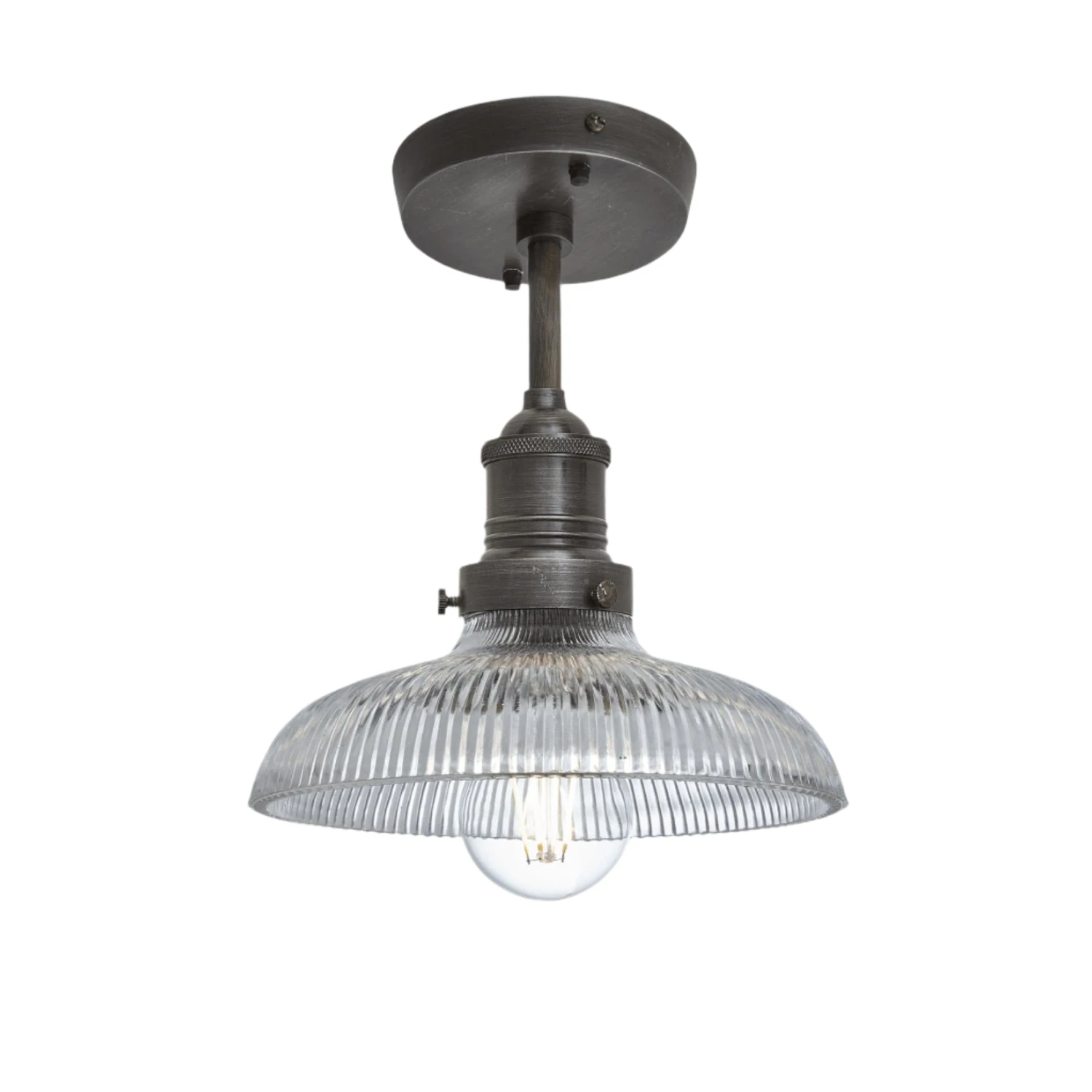 Brooklyn Glass Dome Flush Mount - 8 Inch 4 Brooklyn Glass Dome Flush Mount - 8 Inch - Image 2