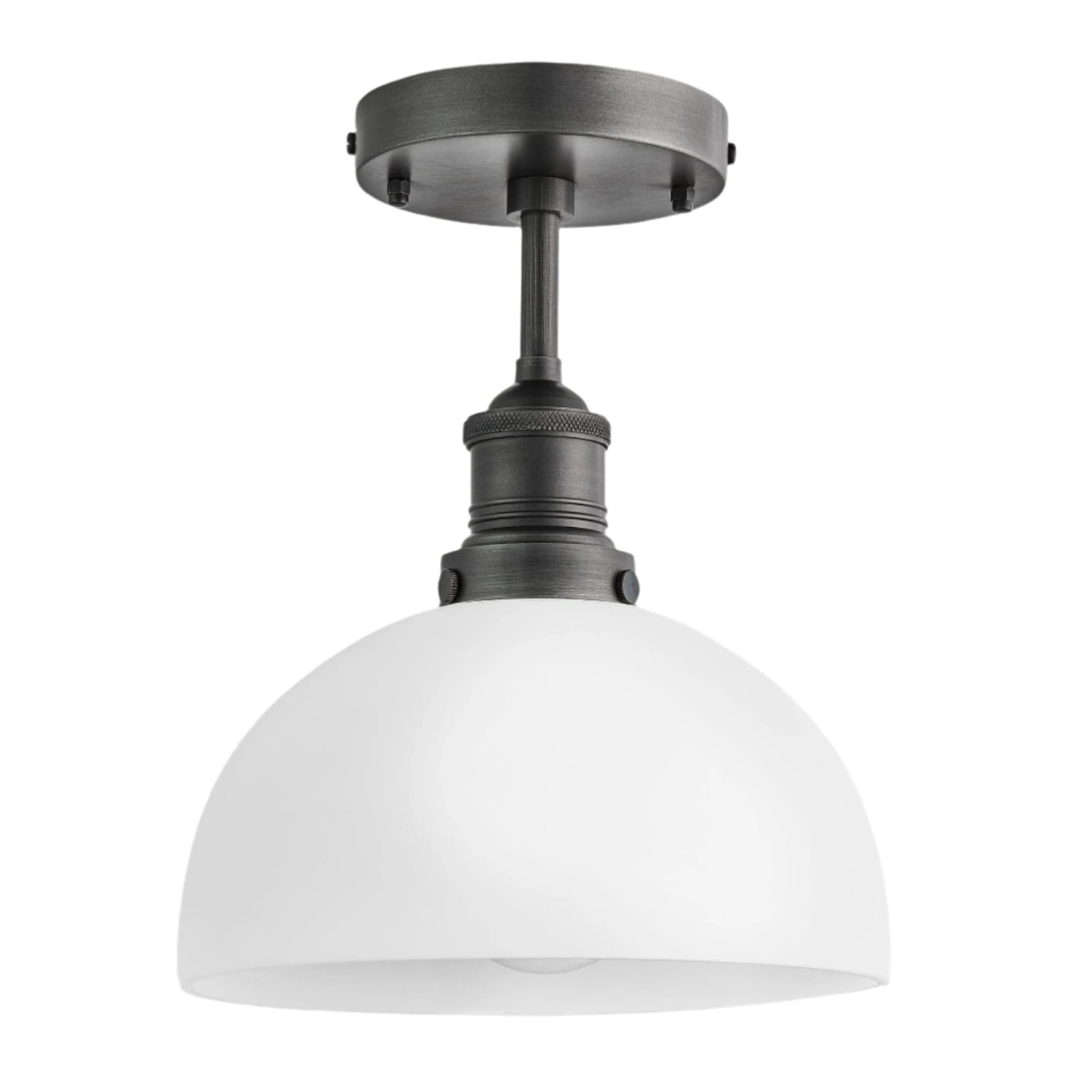 Brooklyn Opal Glass Dome Flush Mount Light - 8 Inch 4 Brooklyn Opal Glass Dome Flush Mount Light - 8 Inch - Image 2