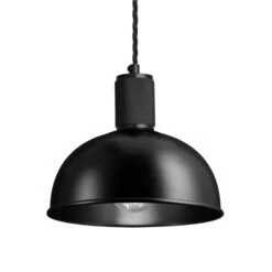 Knurled Dome Pendant Light - 8 Inch