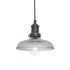 Brooklyn Glass Dome Pendant - 8 Inch 12 Brooklyn Glass Dome Pendant - 8 Inch -Lumi Home Shop 8 Inch Pendant Glass Industville Lighting Dome PewterHolder Brooklyn BR GLDP8 PH