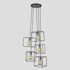 The Cube Collection Cluster Lights - Pewter