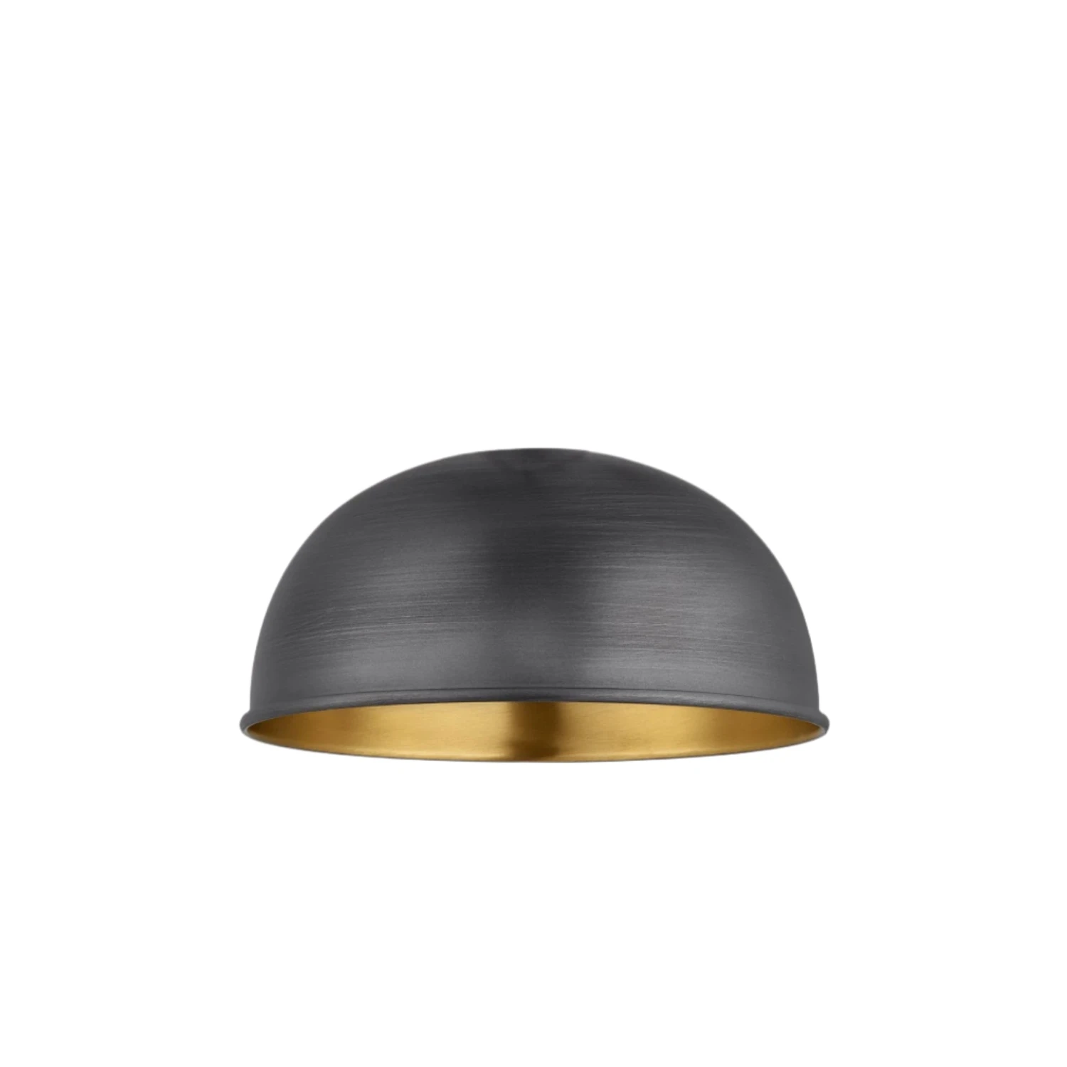 Chelsea Dome Wall Light - 8 Inch - Pewter & Brass 7 Chelsea Dome Wall Light - 8 Inch - Pewter & Brass - Image 5