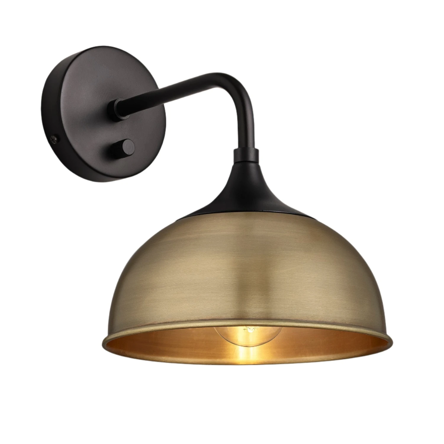 Chelsea Dome Wall Light - 8 Inch - Brass 8 Chelsea Dome Wall Light - 8 Inch - Brass - Image 6