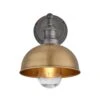 Brooklyn Outdoor & Bathroom Dome Wall Light - 8 Inch - Brass