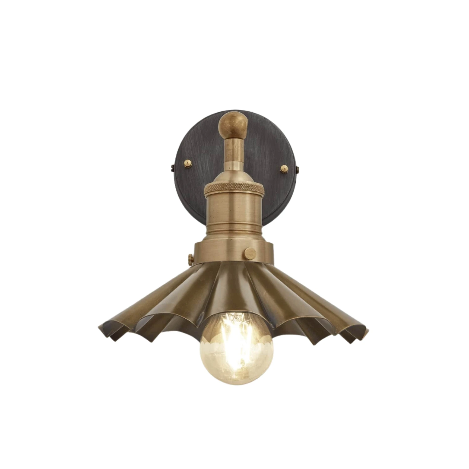 Brooklyn Umbrella Wall Light - 8 Inch - Brass 5 Brooklyn Umbrella Wall Light - 8 Inch - Brass - Image 3