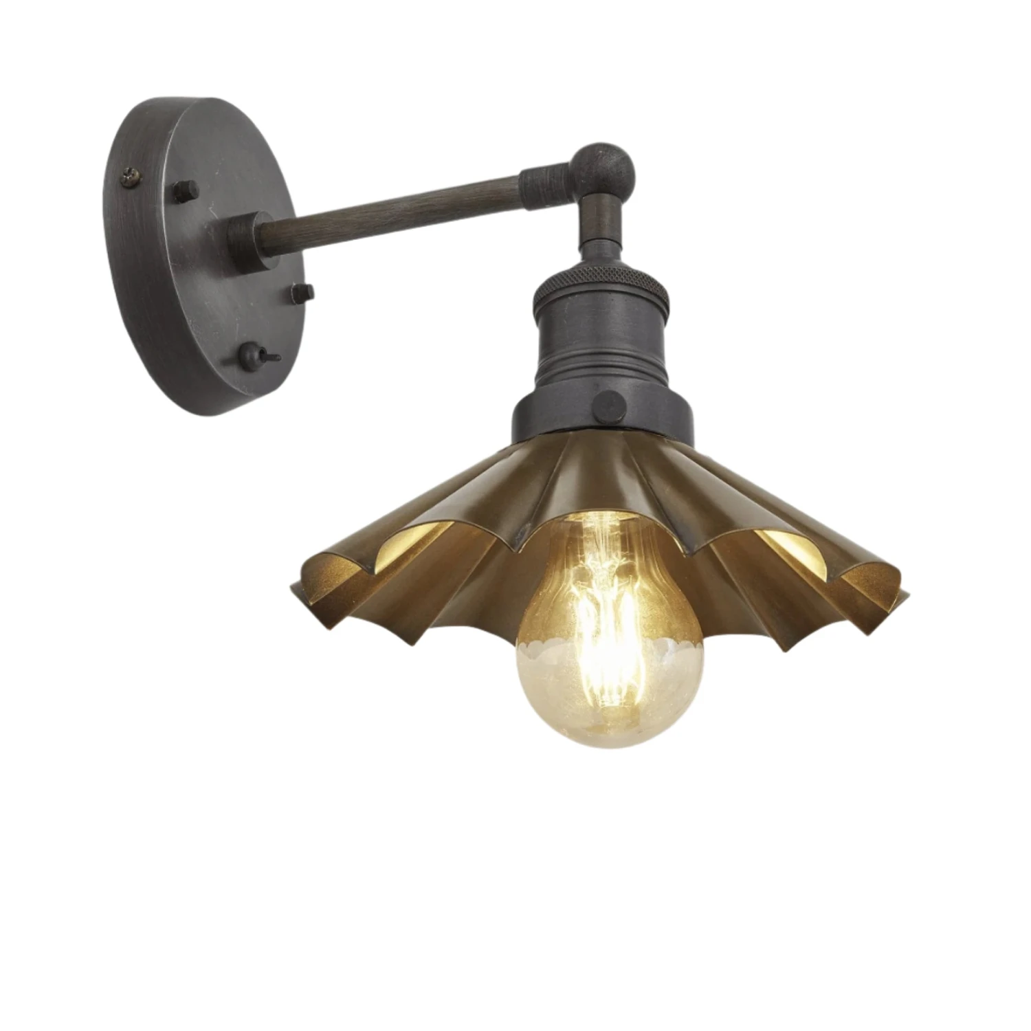 Brooklyn Umbrella Wall Light - 8 Inch - Brass 8 Brooklyn Umbrella Wall Light - 8 Inch - Brass - Image 6