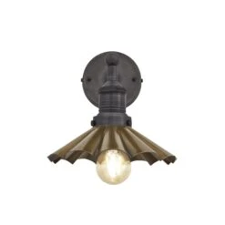 Brooklyn Umbrella Wall Light - 8 Inch - Brass 15 Brooklyn Umbrella Wall Light - 8 Inch - Brass -Lumi Home Shop 8 Inch WallLight Brass Industville Lighting Umbrella PewterHolder Brooklyn BR UWL8 B PHcopy