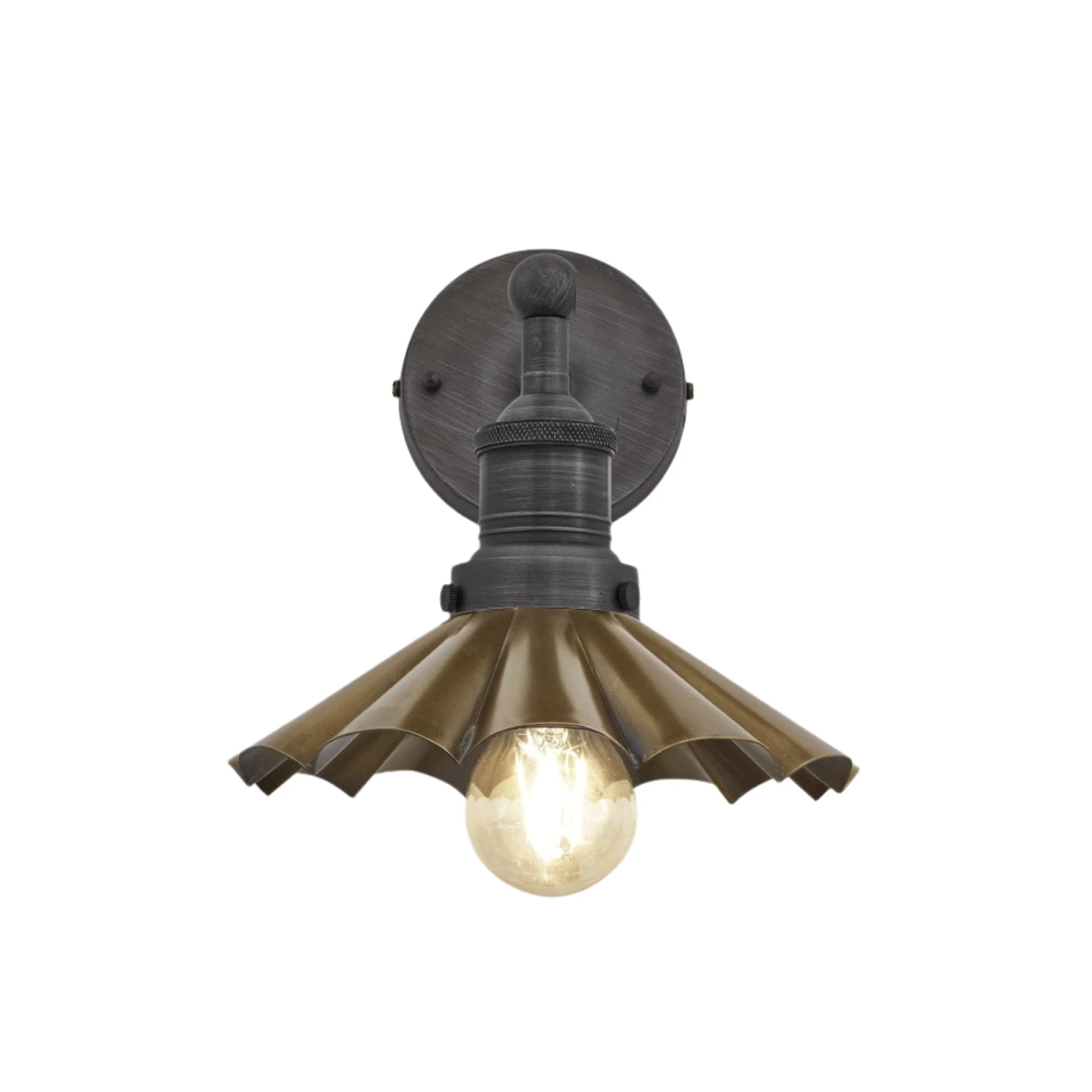 Brooklyn Umbrella Wall Light - 8 Inch - Brass 7 Brooklyn Umbrella Wall Light - 8 Inch - Brass - Image 5