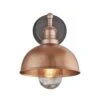 Brooklyn Outdoor & Bathroom Dome Wall Light - 8 Inch - Copper 1 Brooklyn Outdoor & Bathroom Dome Wall Light - 8 Inch - Copper -Lumi Home Shop 8 Inch WallLight Copper Industville Lighting Dome CopperHolder Brooklyn IP65 BR IP65 DWL8 C CH