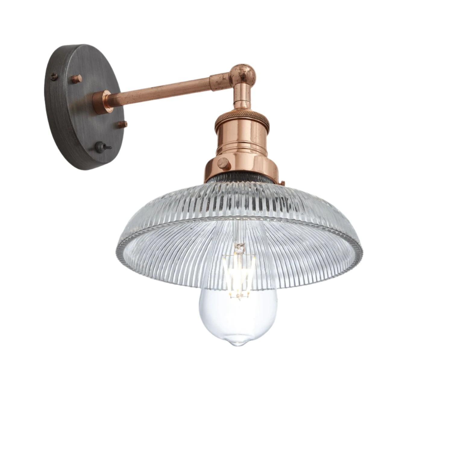 Brooklyn Glass Dome Wall Light - 8 Inch 10 Brooklyn Glass Dome Wall Light - 8 Inch - Image 8