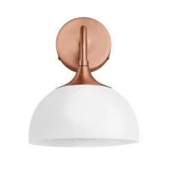 Chelsea Opal Glass Dome Wall Light - 8 Inch 19 Chelsea Opal Glass Dome Wall Light - 8 Inch -Lumi Home Shop 8 Inch WallLight OpalGlass Industville Lighting Dome BlackHolder Chlesea CH OGL DWL8 W CH