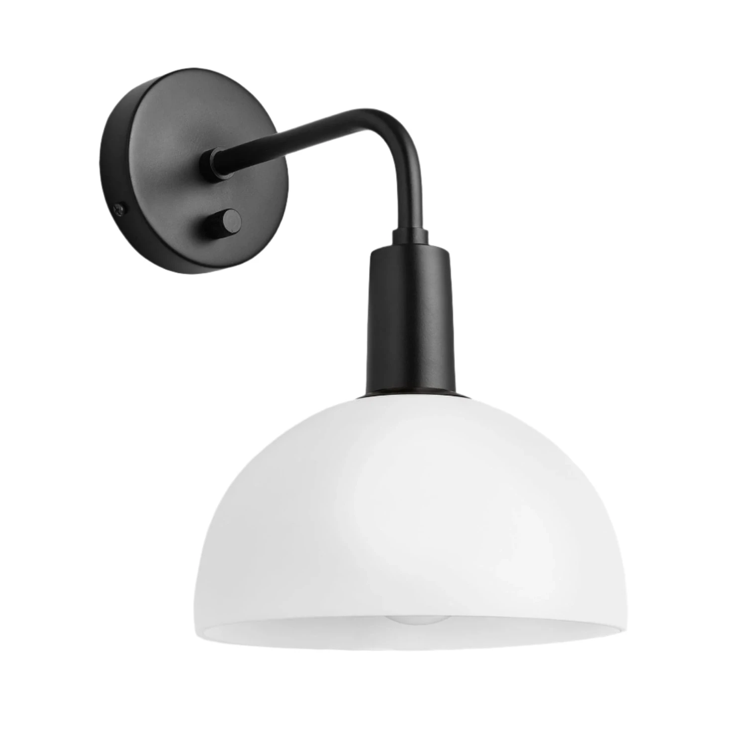 Sleek Opal Glass Dome Wall Light - 8 Inch 10 Sleek Opal Glass Dome Wall Light - 8 Inch - Image 8