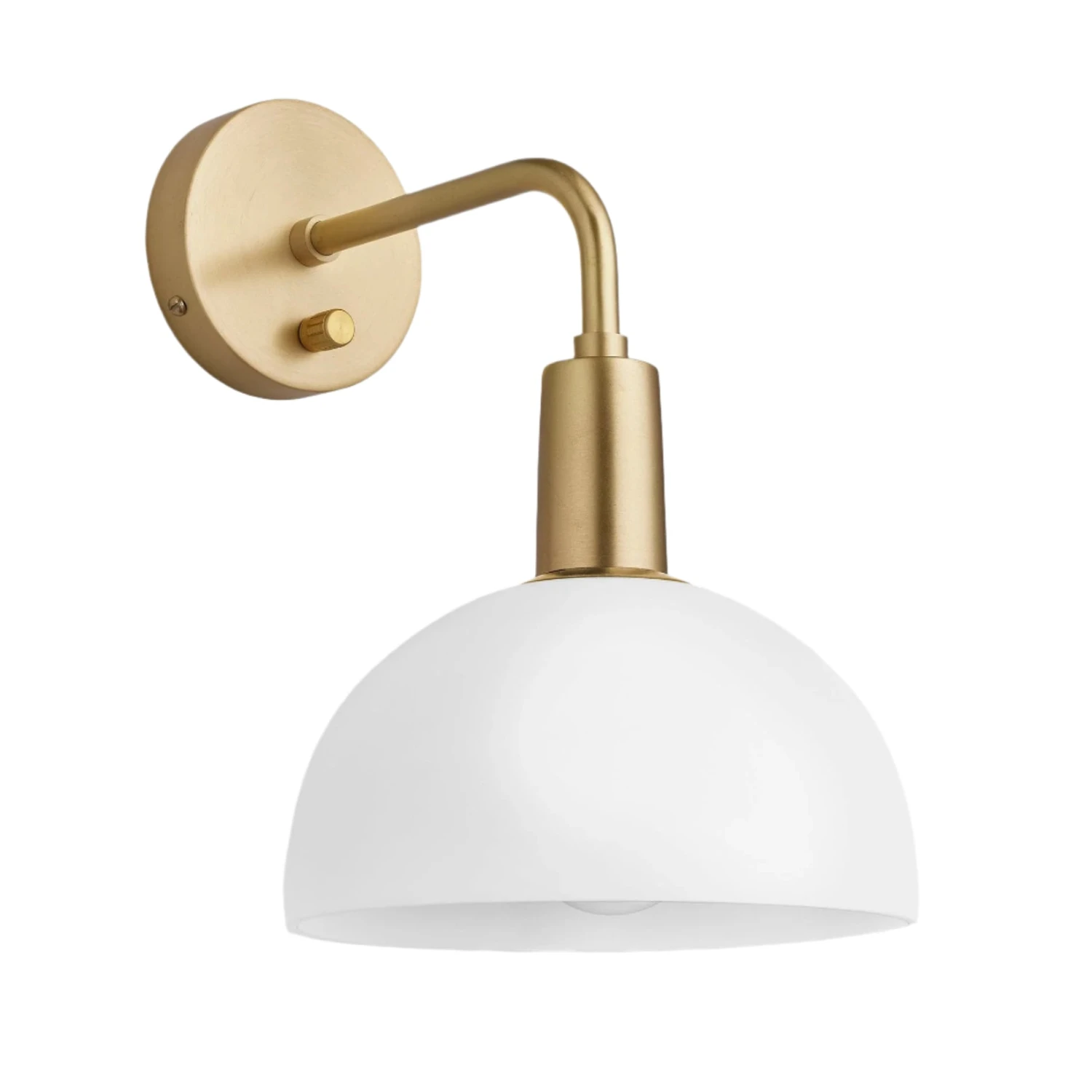 Sleek Opal Glass Dome Wall Light - 8 Inch 4 Sleek Opal Glass Dome Wall Light - 8 Inch - Image 2