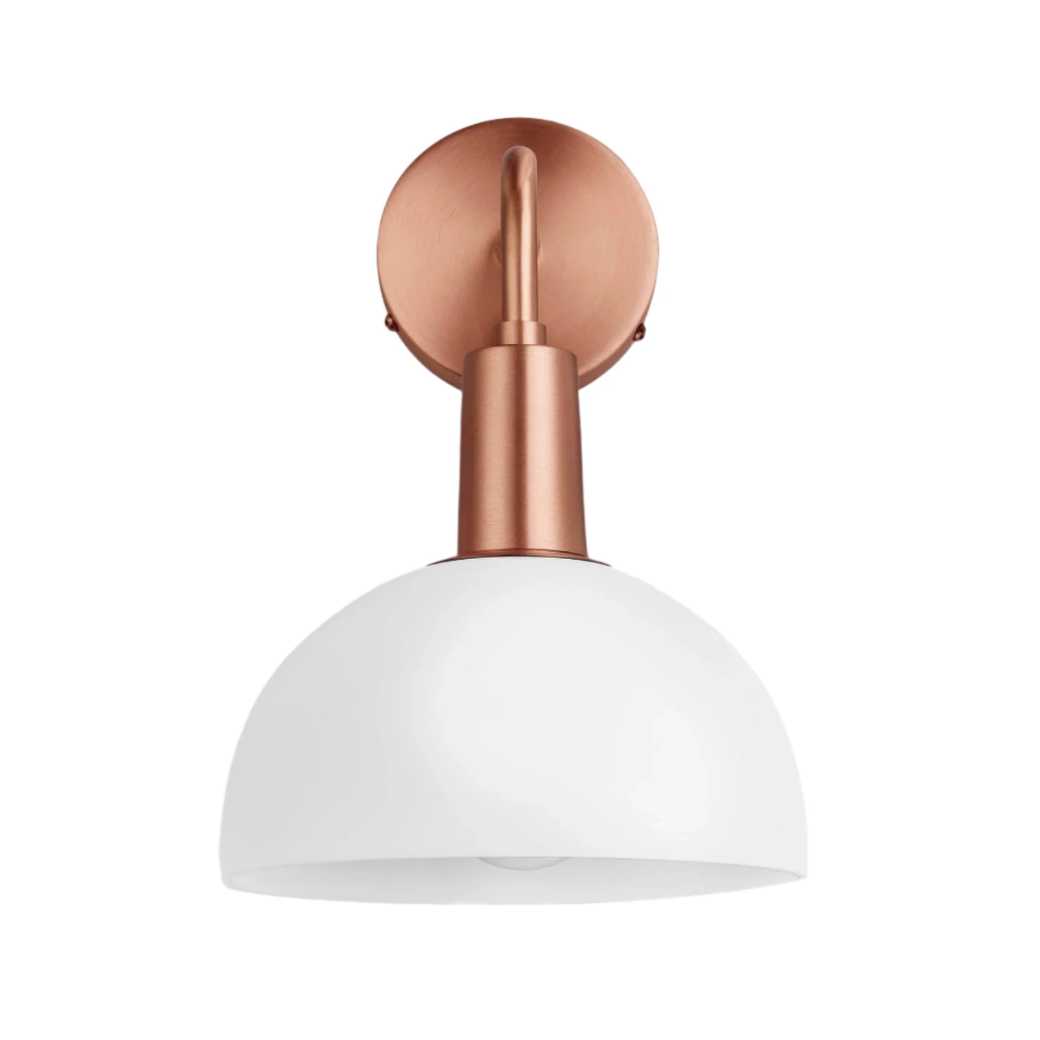 Sleek Opal Glass Dome Wall Light - 8 Inch 7 Sleek Opal Glass Dome Wall Light - 8 Inch - Image 5