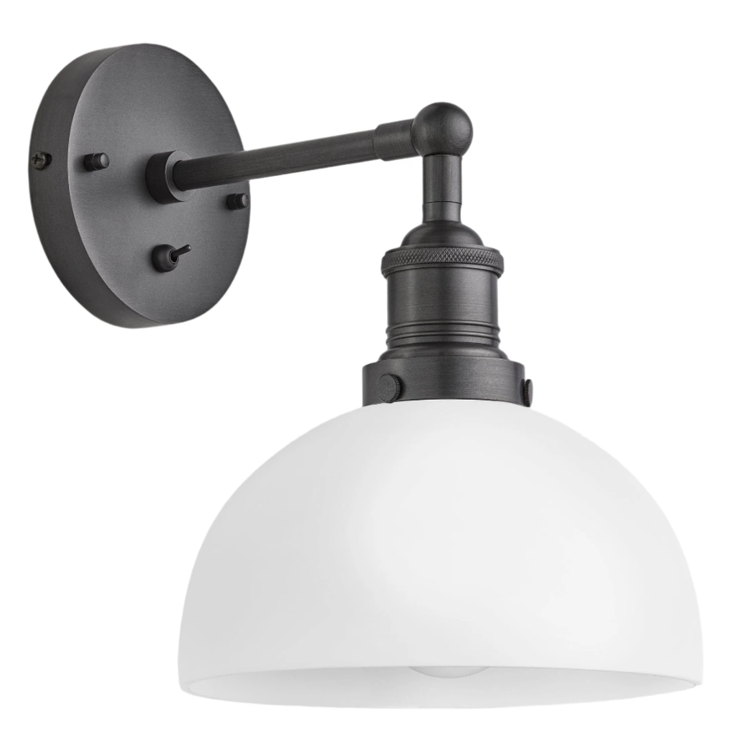 Brooklyn Opal Glass Dome Wall Light - 8 Inch 10 Brooklyn Opal Glass Dome Wall Light - 8 Inch - Image 8