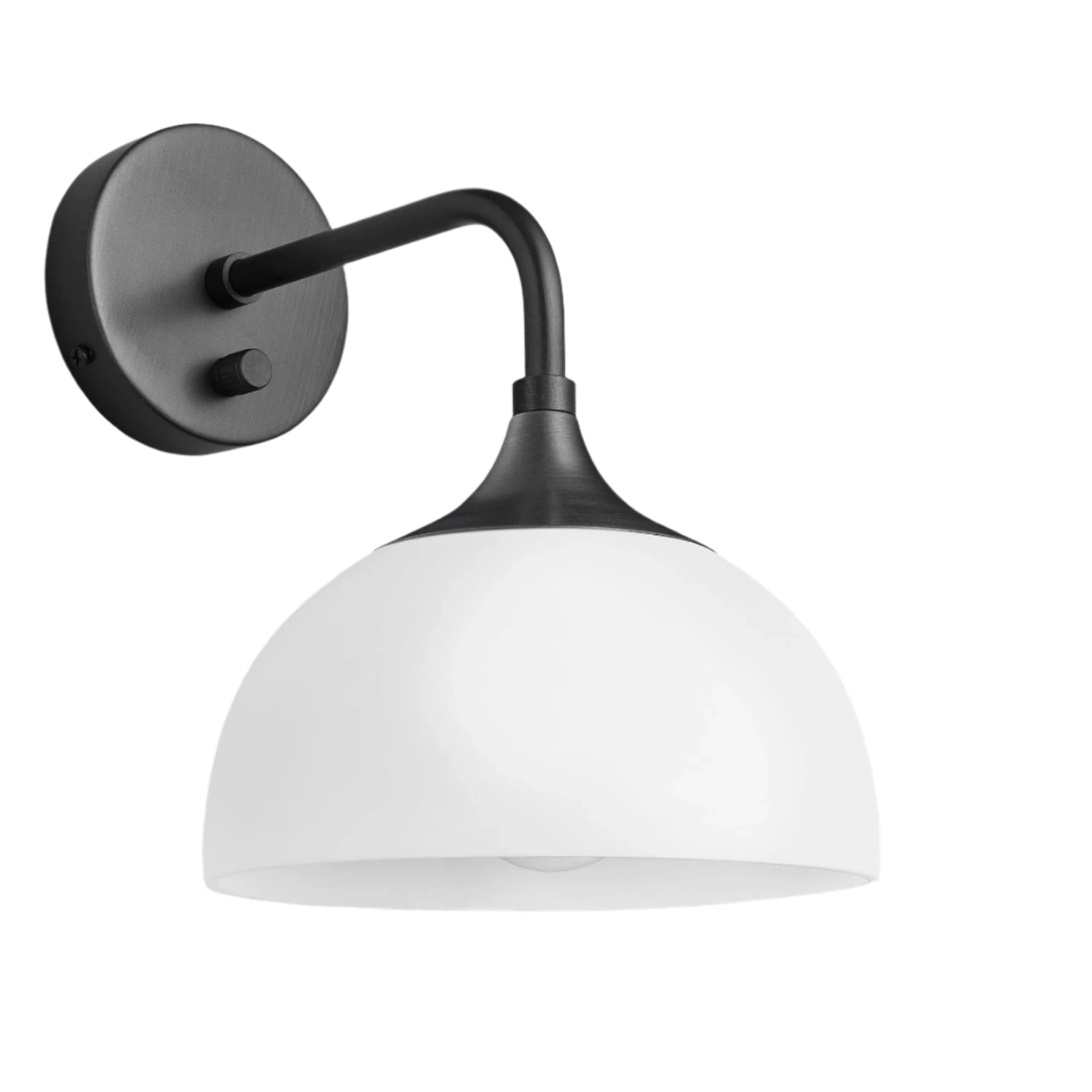 Chelsea Opal Glass Dome Wall Light - 8 Inch 6 Chelsea Opal Glass Dome Wall Light - 8 Inch - Image 4