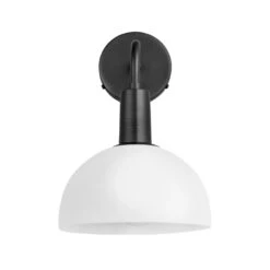 Sleek Opal Glass Dome Wall Light - 8 Inch 17 Sleek Opal Glass Dome Wall Light - 8 Inch -Lumi Home Shop 8 Inch WallLight OpalGlass Industville Lighting Dome PewterHolder Sleek SL OGL DWL8 W PH